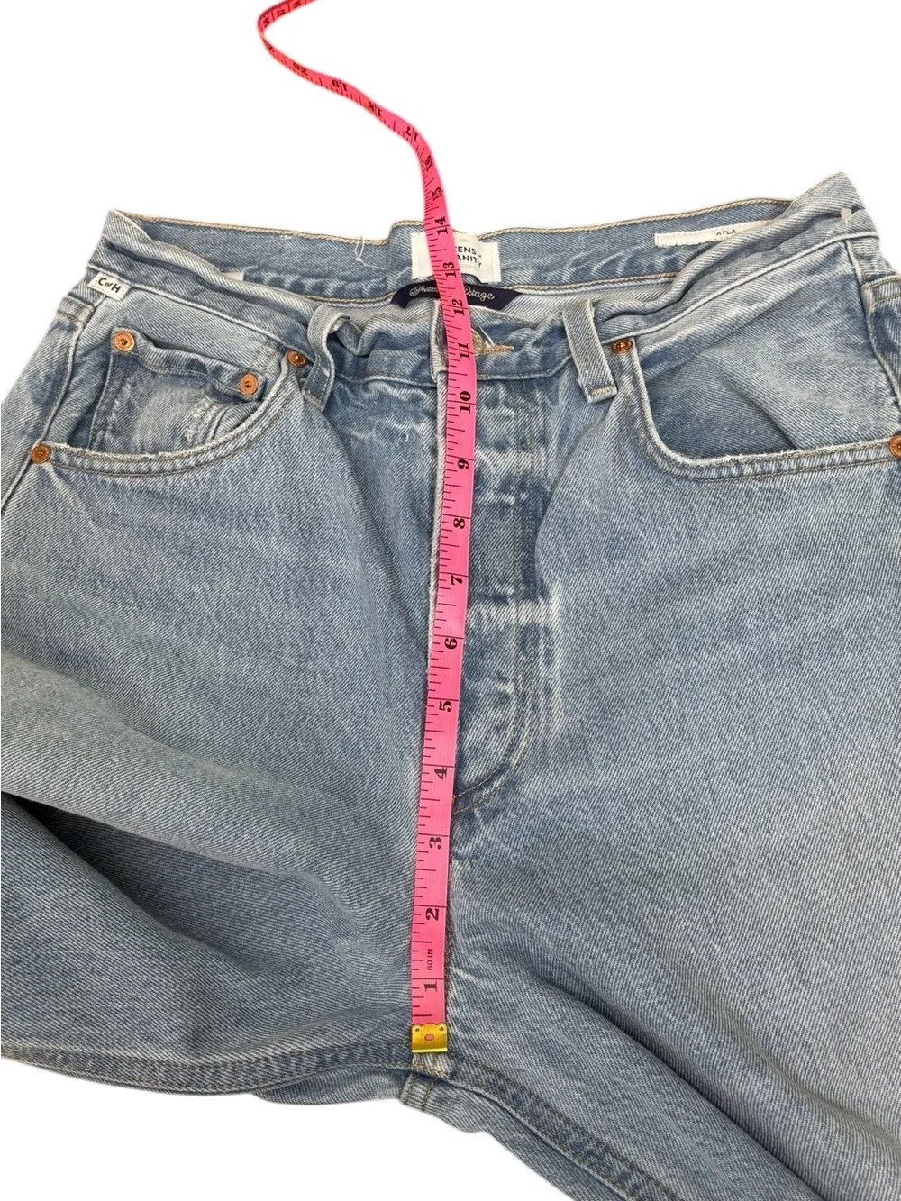 Citizens of Humanity Ayla Baggy Jeans in Skylights size 27 - Picture 7 of 15